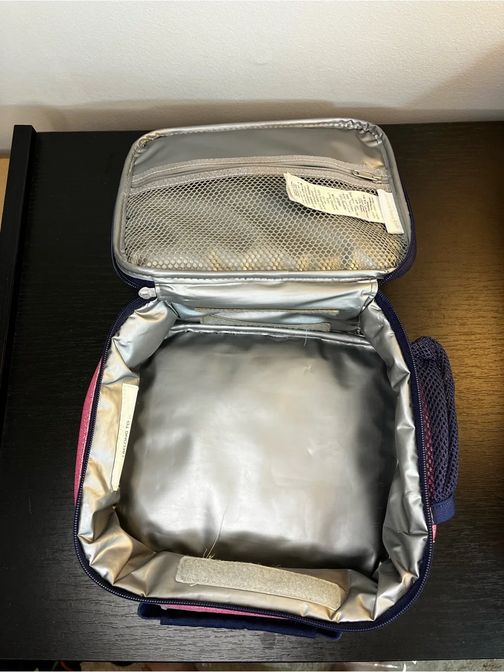 Pottery Barn Glitter Ombre Backpack and Lunchbox Set - Pink, Purple, Blue